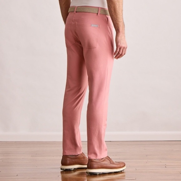 NWT - Dunning Golf Stretch Performance Pants - 40x32 - Rosewood Chambray - Picture 1 of 6